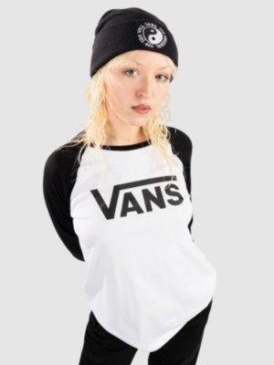 Black and white on sale vans t shirt women's